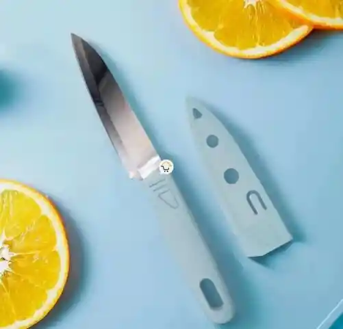 Kit Cocina 4 Piezas Tabla De Picar Cuchillo Tijera 19coci