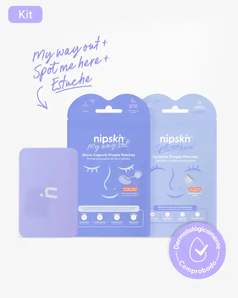 Parches Para Granos Más Estuche, Pimple Patches - Nipskin®