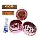 Combo Grinder Pequeño, Cuero Ocb Virgin, Hornet, Pipa