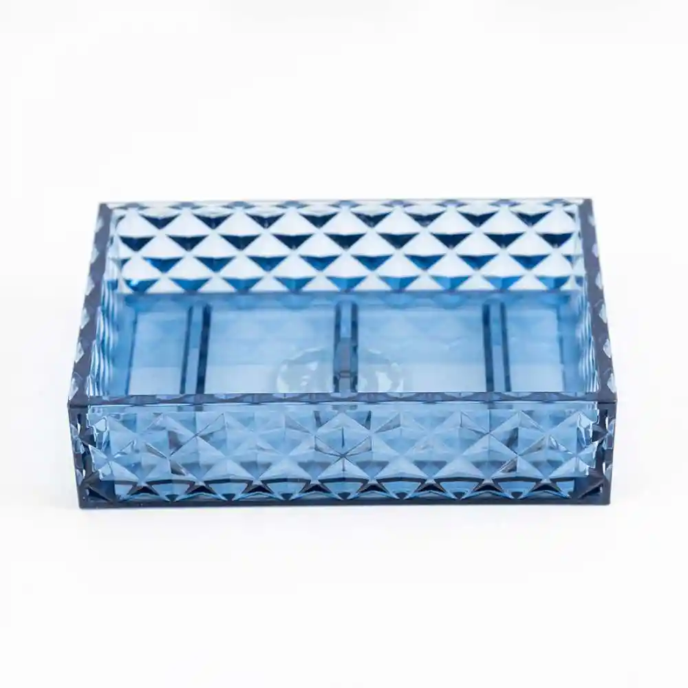 Jabonera Expressions 12x3x8cm Azul Polietileno