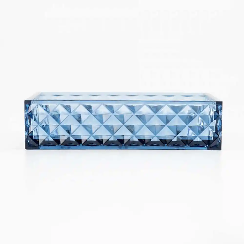 Jabonera Expressions 12x3x8cm Azul Polietileno