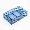 Jabonera Expressions 12x3x8cm Azul Polietileno