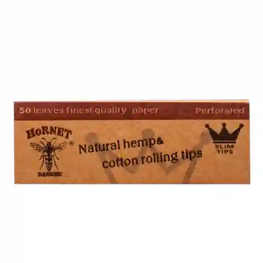 Hornet Perforated Natural Cotton Slim Rolling Paper Tips