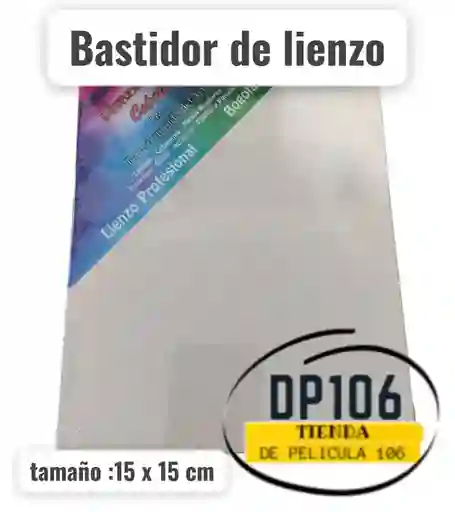 Bastidor Lienzo Para Artistas Oleo-acrilico 15 X 15 Cm