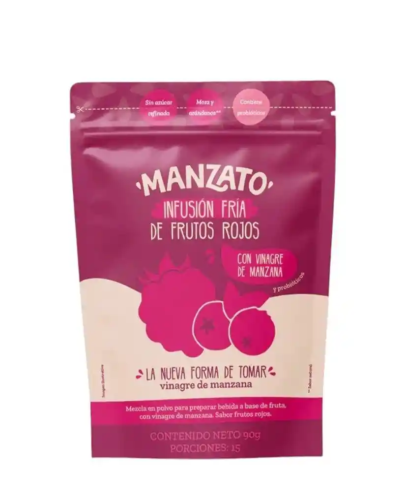 Infusión Fria De Frutos Rojos Manzato 90 Gr