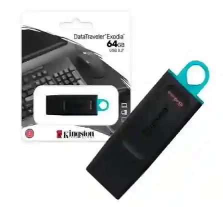 Pendrive Kingston Datatraveler Exodia Dtx/64 64gb 3.2