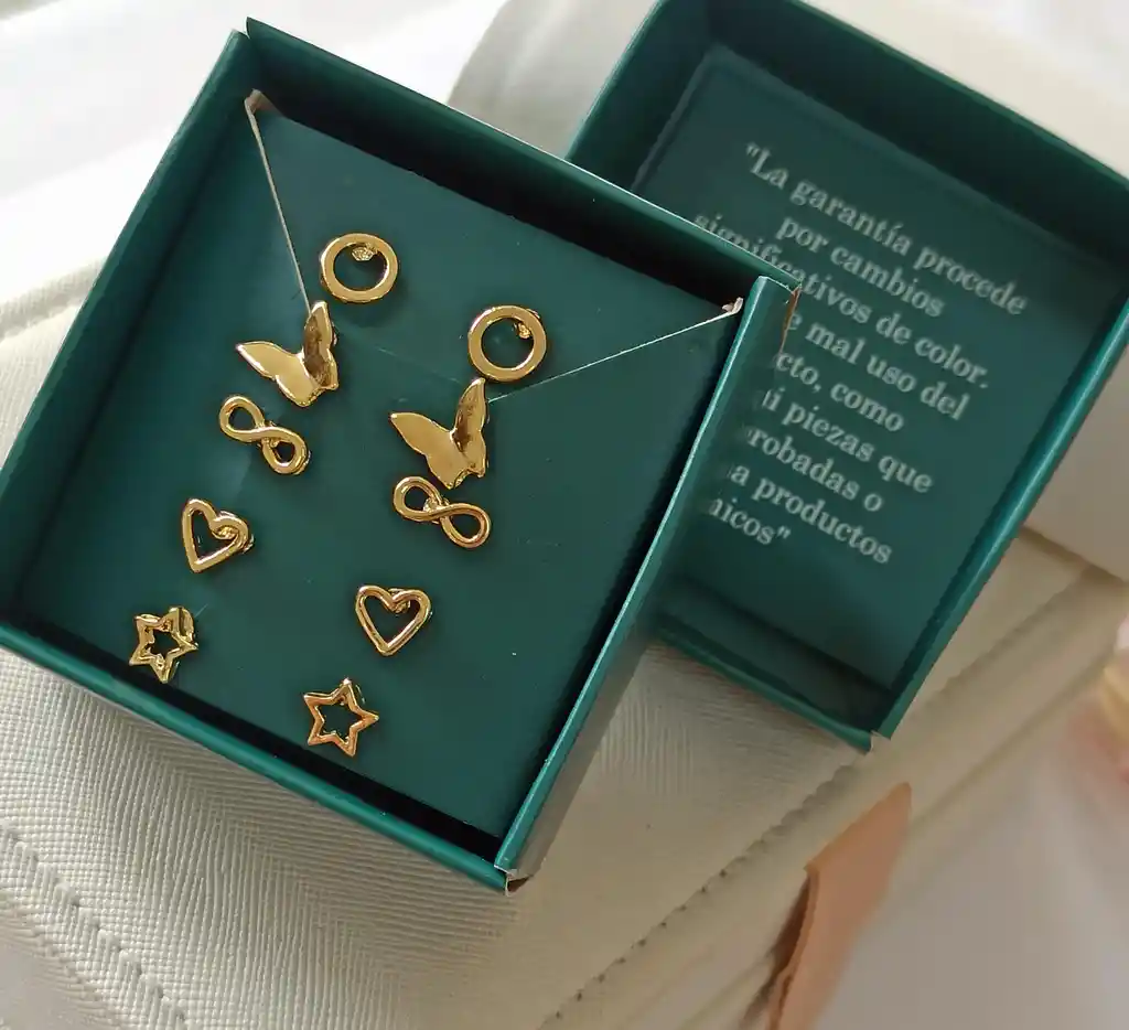 Set Topos En Oro Laminado 18k