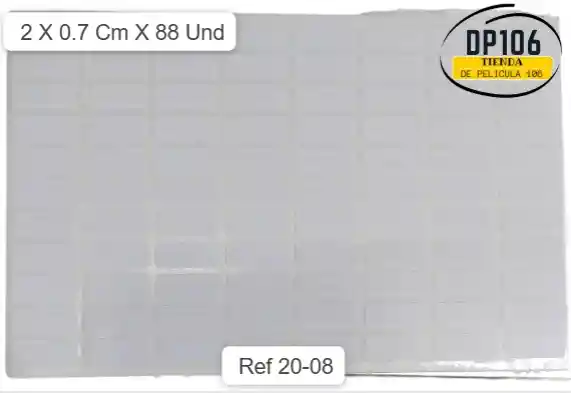 Rotulo Adhesivo 2 X 0.7 Cm X 88 Und Ref 20-08