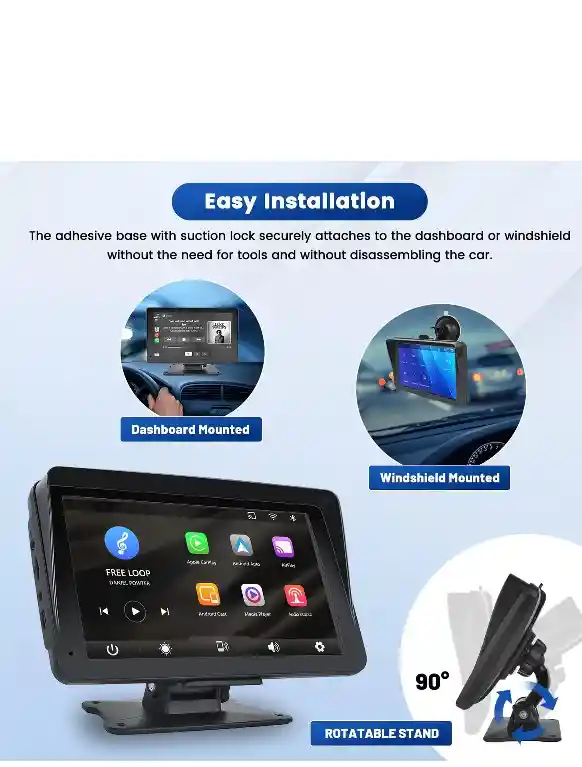 Pantalla Carplay Carro Inalambrica Android Apple Bluetooth