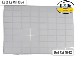 Rotulo Adhesivo 1.8 X 1.2 Cm X 64 Und Ref 18-12