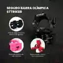 Seguro Barra Olímpica Collarin Tope Clips Profesional Gym X2 (negro)