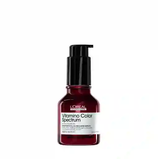 Suero Termo Protector Anti Frizz Para Proteger El Color Y De Brillo Instantáneo Glass Shine Sérum Vitamino Color Sprectrum L’oreal Serie Expert 50ml