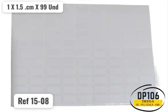Rotulo Adhesivo 1 X 1.5 .cm X 99 Und Ref 15-08