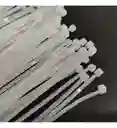 Amarres Plasticos Blancos De 25cm X100 Und