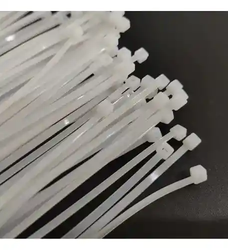 Amarres Plasticos Blancos De 25cm X100 Und