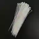 Amarres Plasticos Blancos De 25cm X100 Und