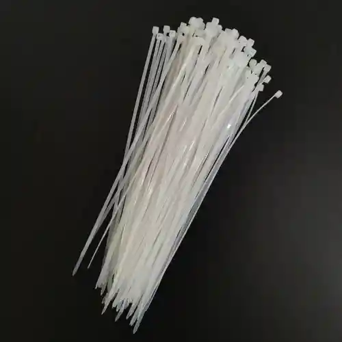 Amarres Plasticos Blancos De 25cm X100 Und