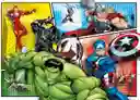 Rompecabezas 2 En 1 60 Piezas Marvel Avengers Para Niños