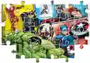 Rompecabezas 2 En 1 60 Piezas Marvel Avengers Para Niños