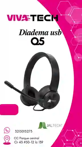 Diadema Usb Q5