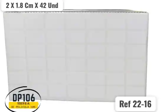Rotulo Adhesivo 2 X 1.8 Cm X 42 Und Ref 22-16