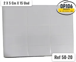 Rotulo Adhesivo 2 X 5 Cm X 15 Und Ref 50-20