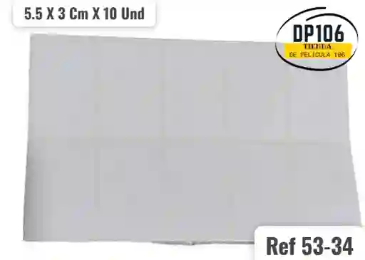 Rotulo Adhesivo 5.5 X 3 Cm X 10 Und Ref 53-34