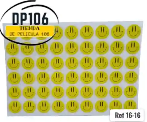 Rotulo Smile / Carita Feliz X Hoja Ref 16-16