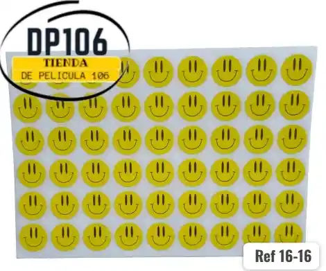 Rotulo Smile / Carita Feliz X Hoja Ref 16-16