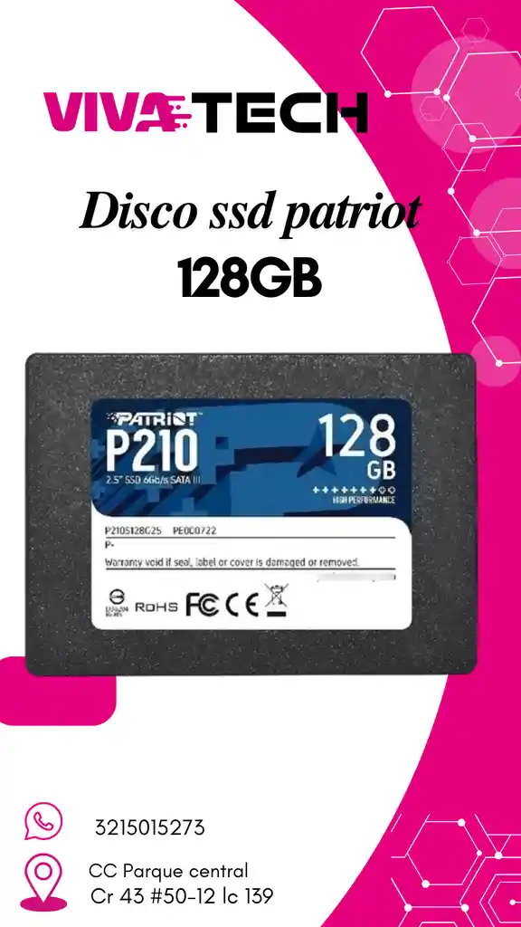 Disco Ssd Patriot 128gb