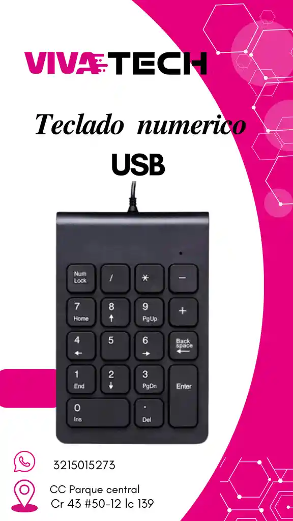 Teclado Numerico Usb
