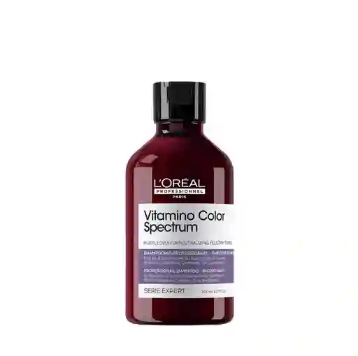 Shampoo Morado Para Neutralizar Tonos Amarillos Vitamino Color Sprectrum L’oreal Serie Expert 300ml