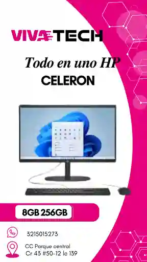 Todo En Uno Hp Celerum 8gb 256gb