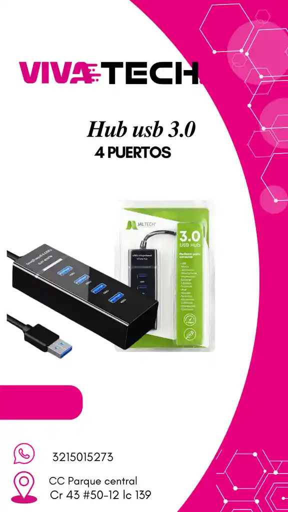 Hub 3.0 (amplia Tus Puertos Usb)