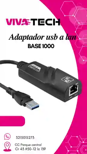Adaptador Usb A Lan Base 1000