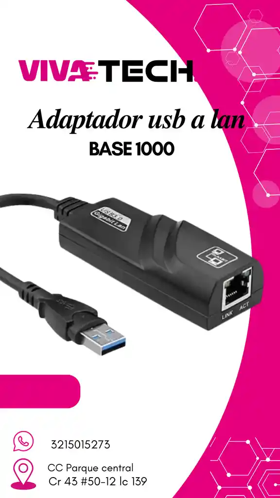 Adaptador Usb A Lan Base 1000