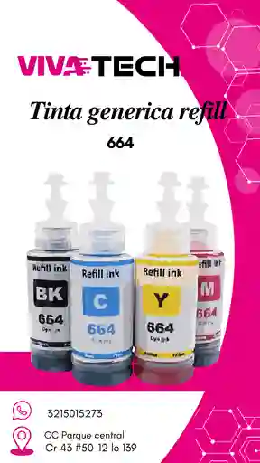 Kit X4 Tinta Generica 664