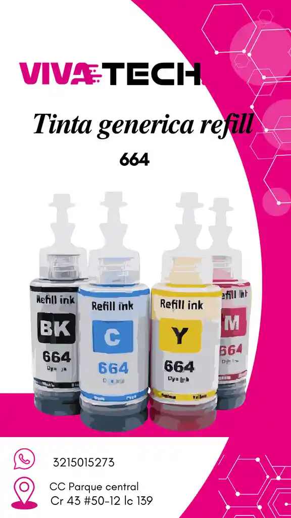 Kit X4 Tinta Generica 664