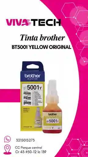 Tinta Brother Bt5001 Yellow (amarilla)