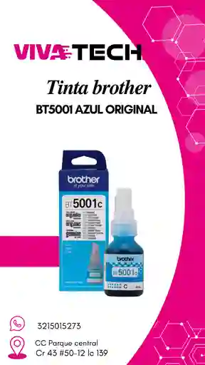 Tinta Brother Bt5001 Cyan (azul)