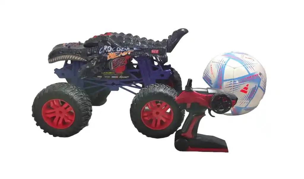 Carro Monstruo Todoterreno Cocodrilo A Control Remoto Grande