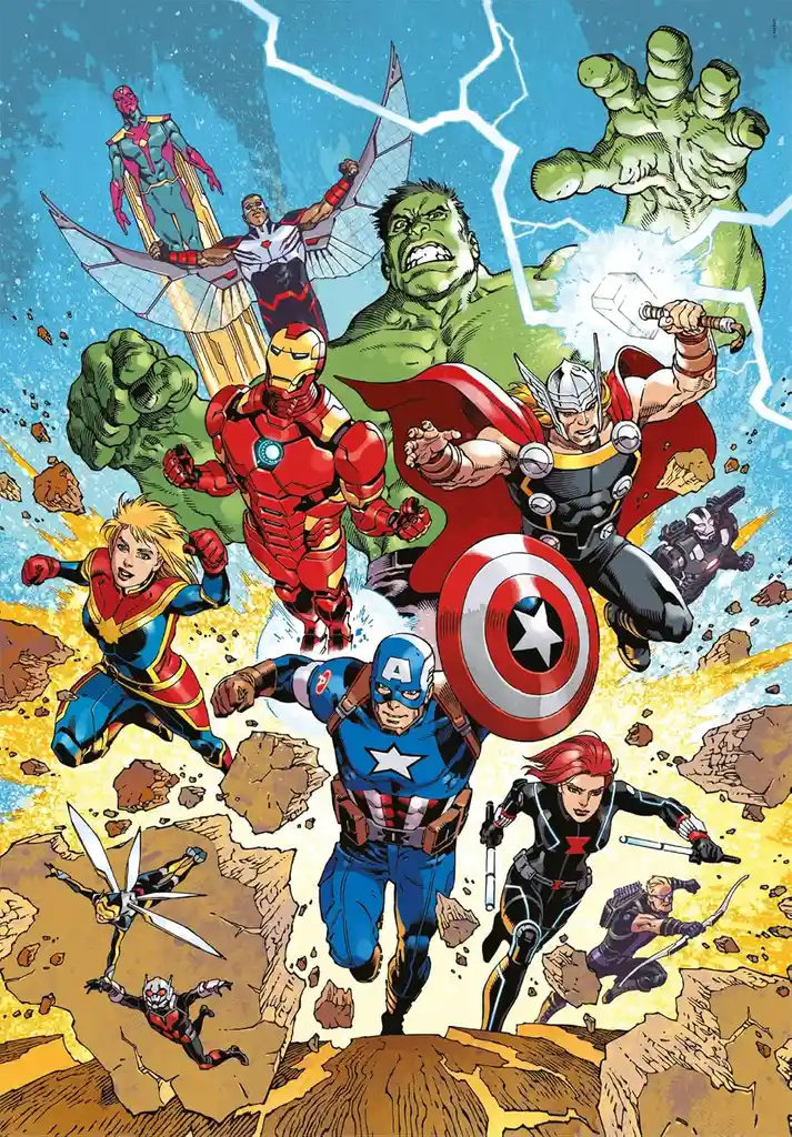 Rompecabezas 300 Piezas Avengers Superhéroes Para Niños