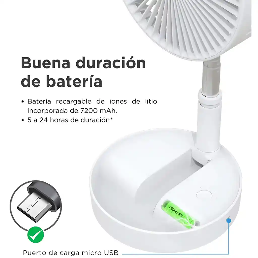 Ventilador Portátil Plegable