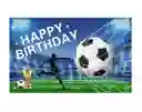 Pancarta Fondo Decoracion Cumpleaños Fiesta Telon Futbol