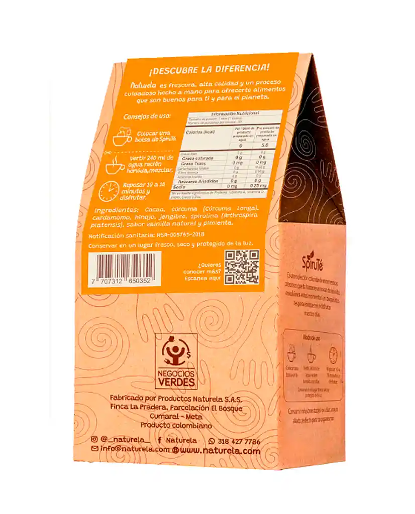 Spirute Curcuma Naturela 30 Sobres