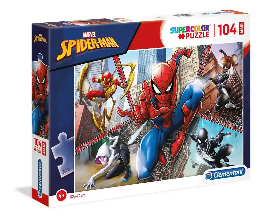 Rompecabezas 104 Piezas Spider-man Para Niños