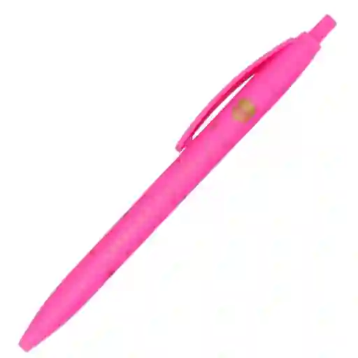 Lapicero Punta Delgada, Retráctil Kiut - Fucsia