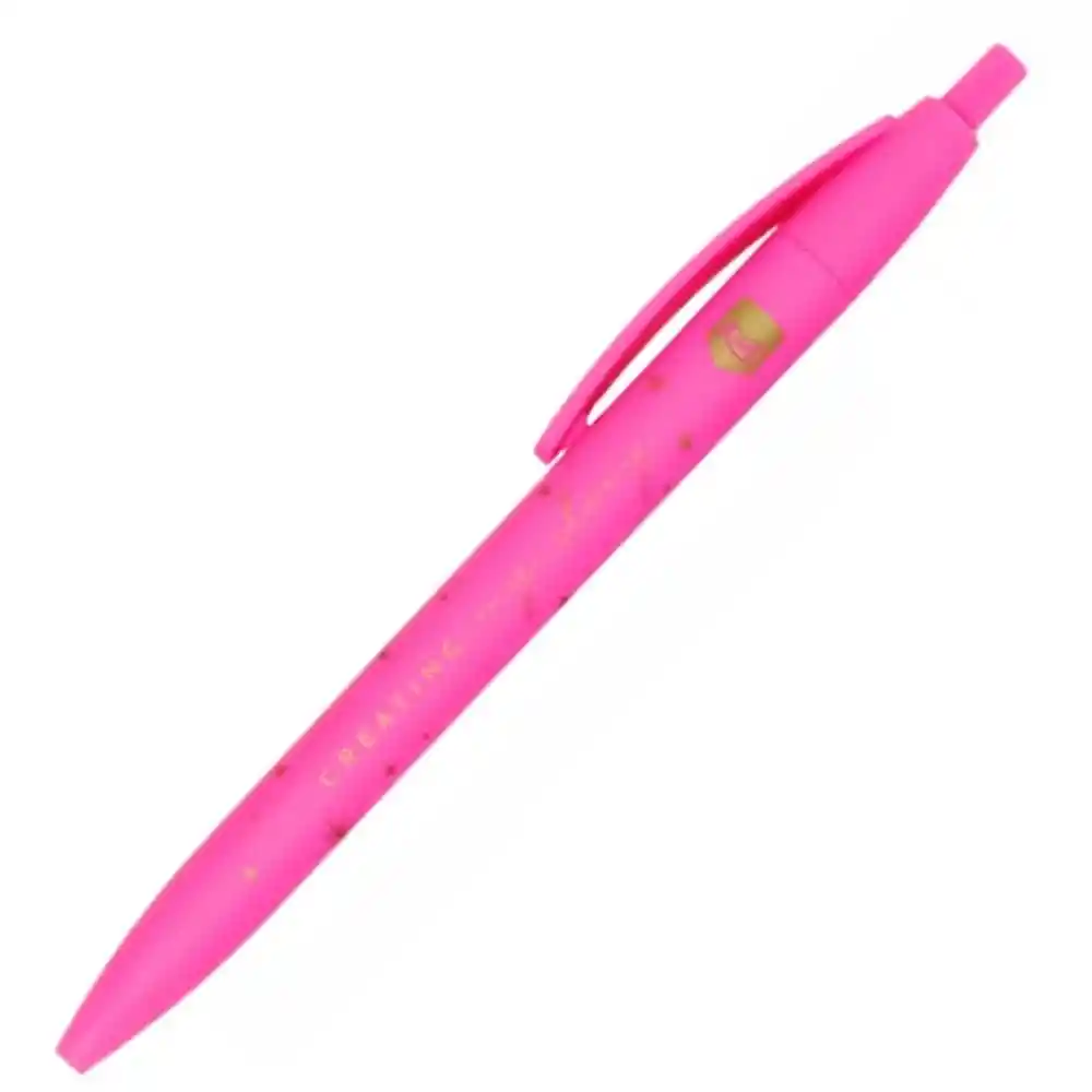 Lapicero Punta Delgada, Retráctil Kiut - Fucsia