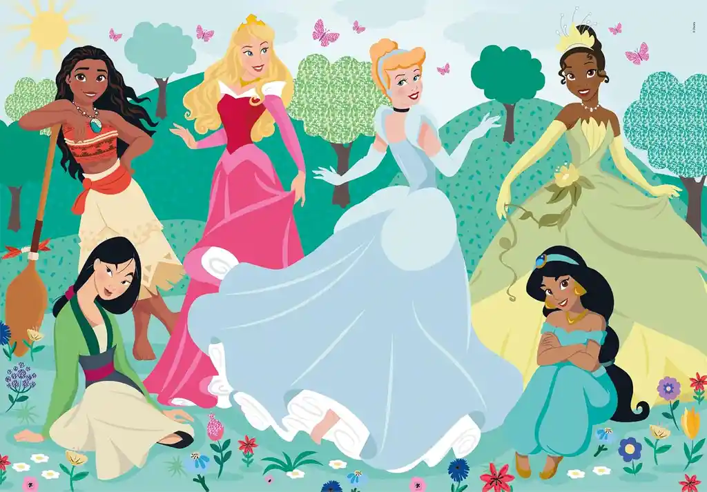 Rompecabezas 104 Piezas Princesas Disney Para Niños