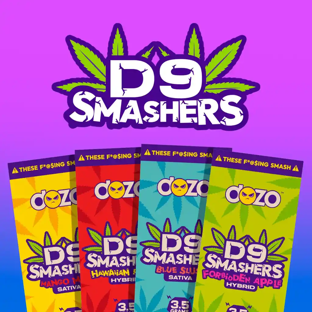 Dozo D9 Smashers Juicy Fruit - T-h-c Indica 3.5gr